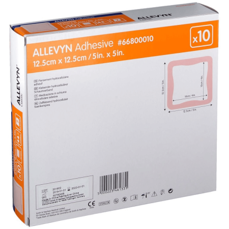 Allevyn Adhesive | Medicazione Adesiva in Schiuma di Poliuretano | per Piaghe e Ferite | 1 pezzo Allevyn Adhesive | Medicazione Adesiva in Schiuma di Poliuretano | per Piaghe e Ferite | 1 pezzo
