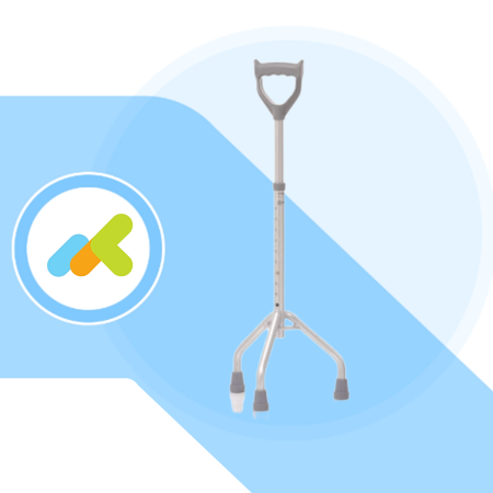 Brio Moretti Tripode in alluminio anodizzato con manico chiuso| Impugnatura anatomica | 1 pezzo