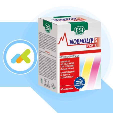 Esi Normolip 5 Forte | Integratore Alimentare | Controllo del Colesterolo e Trigliceridi | 60 compresse 2
