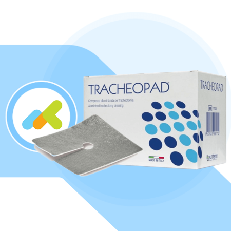 Tracheopad Compressa per Tracheotomia 8x9,3 | Metalline per Tracheostomia | 100 Pezzi Tracheopad Compressa per Tracheotomia 8x9,3 | Metalline per Tracheostomia | 100 Pezzi