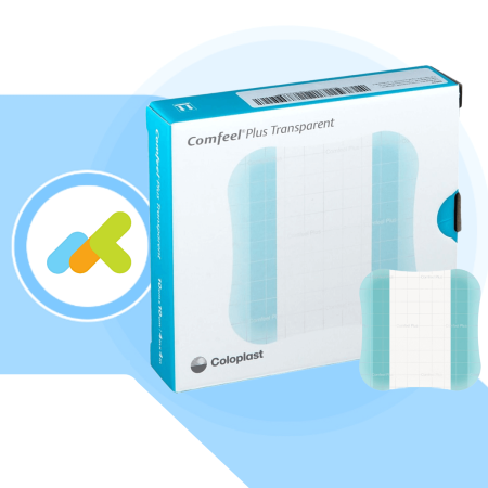 Comfeel Plus Transparent 10x10 | Medicazione Idrocolloidale per Piaghe da Decubito | 10 pezzi