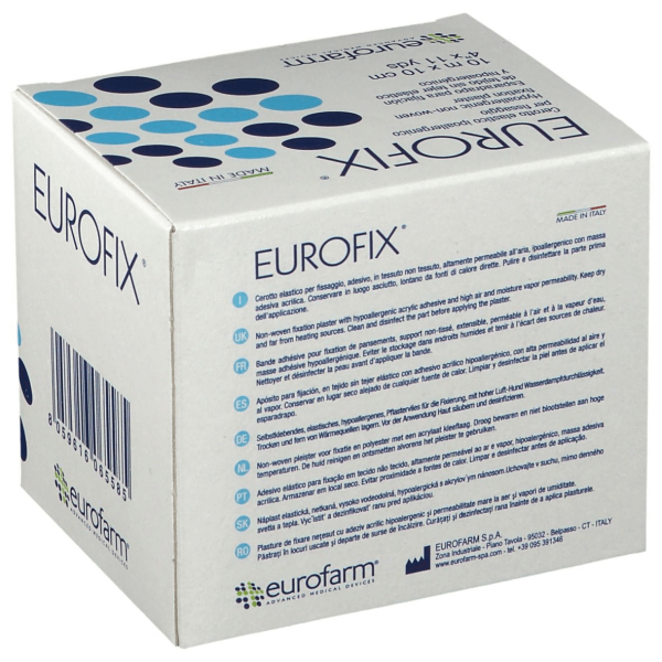 Eurofix Cerotto Elastico TNT | Fissaggio Sicuro di Medicazioni, Sondini e Cannule