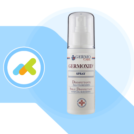 Germo Germoxid Spray | Disinfettante alla Clorexidina | Azione Battericida | 100ml