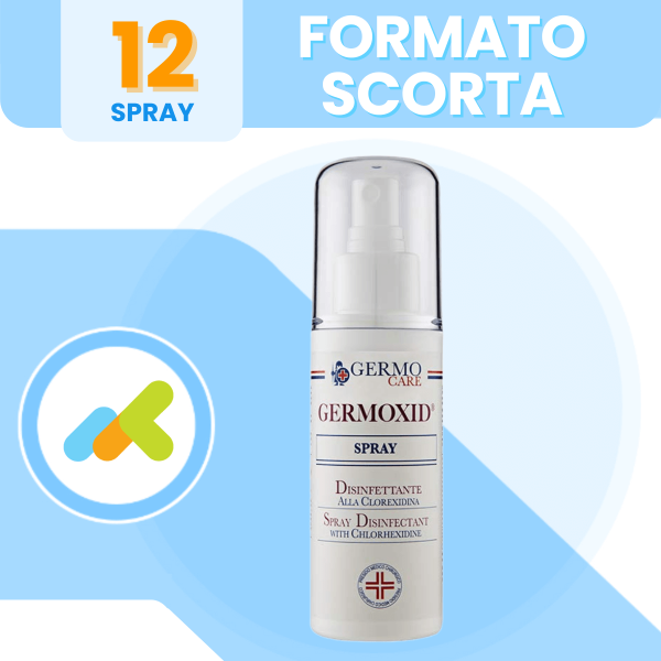 Germo Germoxid Spray | Disinfettante Alla Clorexidina | Azione Battericida | 100ml