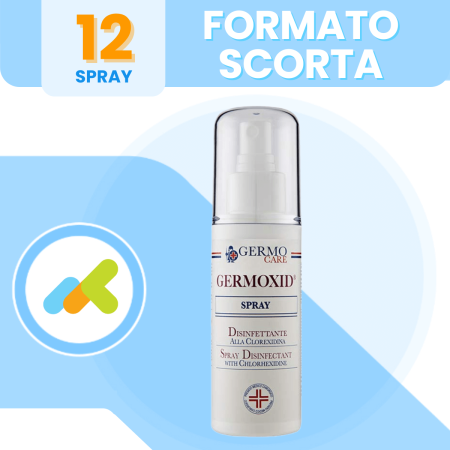 Germo Germoxid Spray | Disinfettante alla Clorexidina | Azione Battericida | 100ml