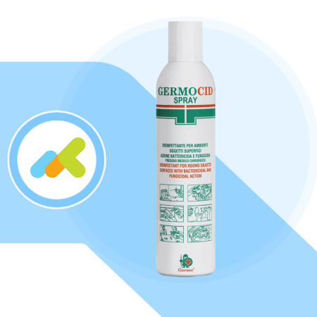 Germocid Spray | Disinfettante Battericida | Per Ambienti a Rischio Infettivo | 400ml