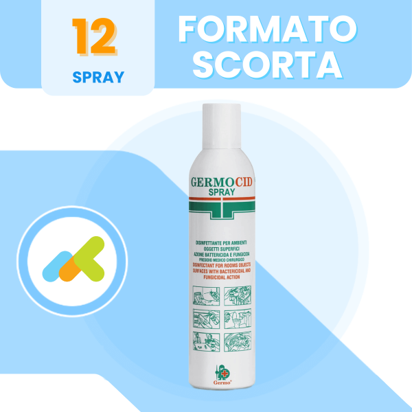 Germocid Spray | Disinfettante Battericida | Per Ambienti A Rischio Infettivo | 400ml