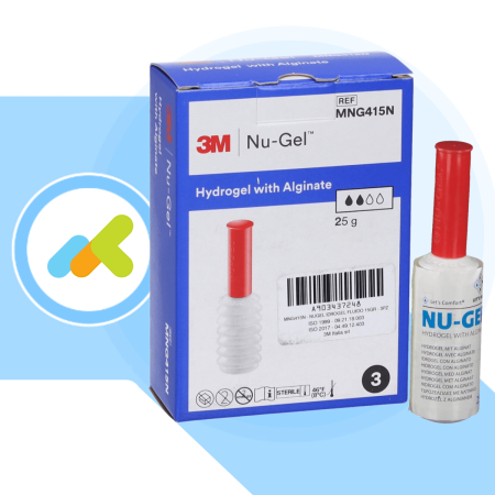 Nu-Gel 25g | Idrogel Sterile con Alginato | Proprietà Batteriostatiche 2