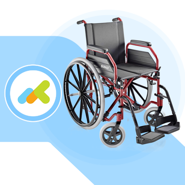 Carrozzina SQUILLO Basic | Sedia pieghevole ad autospinta