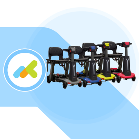 Smarty M | Scooter elettrico pieghevole a 4 ruote