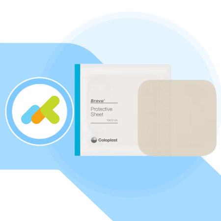 Brava piastra protettiva per la cute peristomale