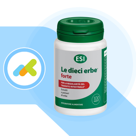 Esi Le Dieci Erbe +Forte | Integratore Vegetale con Tarassaco | Contro la Stitichezza | 100 ovalette Esi Le Dieci Erbe +Forte | Integratore Vegetale con Tarassaco | Contro la Stitichezza | 100 ovalette