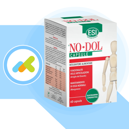 Esi No-Dol  Integratore per Funzionalità delle Articolazioni  Supporto per Cartilagine  60 capsule