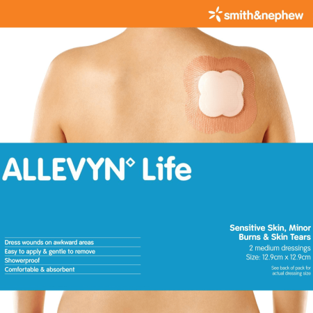 Allevyn Life | Medicazione Multistrato in Poliuretano | Strato Superassorbente | 1 pezzo 2