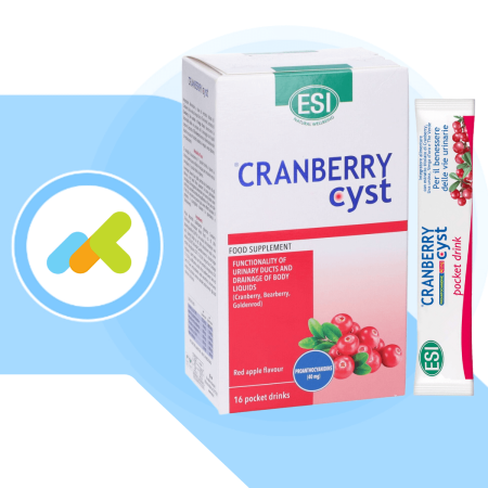 Esi Cranberry Cyst | Integratore Benessere delle Vie Urinarie | 16 Pocket Drink