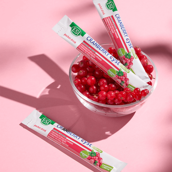 Esi Cranberry Cyst | Integratore Benessere delle Vie Urinarie | 16 Pocket Drink