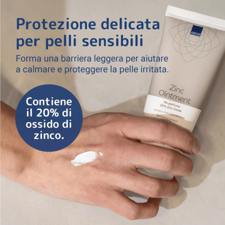 Abena Zinc Ointment | Crema all'Ossido di Zinco | Protegge e Rigenera la Pelle | 100ml