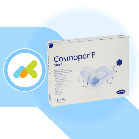 Cosmopor E  Medicazione Adesiva Sterile 10x8  Altamente Assorbente  10 Pezzi Cosmopor E  Medicazione Adesiva Sterile 10x8  Altamente Assorbente  10 Pezzi