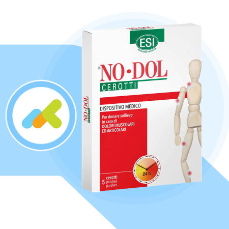 Esi No-Dol Cerotti | Sollievo dai Dolori Muscolari e Articolari | 5 pezzi 2