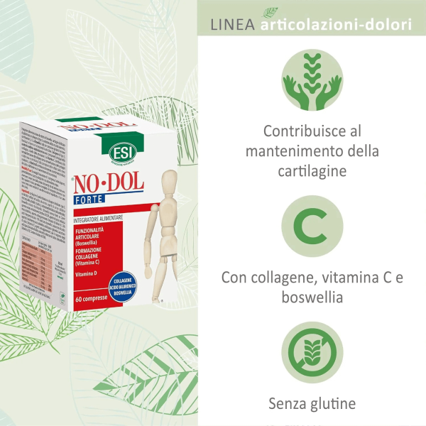 Esi No-Dol Forte | Integratore per Supporto Cartilagini e Articolazioni | 60 compresse