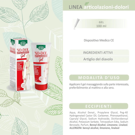 Esi No-Dol Artiglio del Diavolo Gel | Efficace per Dolori Muscolari e Articolari | 100ml 2