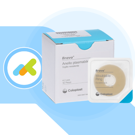 Brava Anello Plasmabile per Stomia | Protezione Cutanea in 2 mm e 4,2 mm |10 pezzi Brava Anello Plasmabile per Stomia | Protezione Cutanea in 2 mm e 4,2 mm |10 pezzi