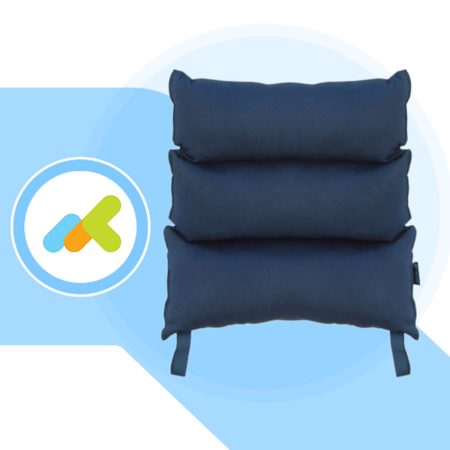 CA-200 | Cuscino Antidecubito a Tre Sezioni in Fibra Cava Siliconata | Prevenzione Decubito