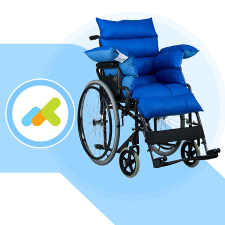 Protezione Antidecubito per Carrozzina Devimed in Fibra Siliconata Cava | Taglie S e M