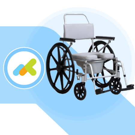 SE7 | Sedia Comoda da Doccia e WC in Alluminio Anodizzato | Sedia WC e Doccia Disabili