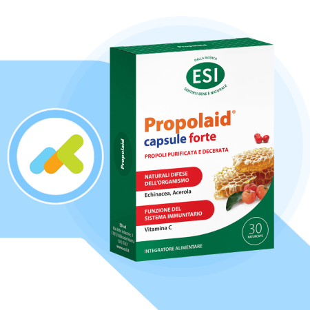ESI Propolaid Capsule Forte | Integratore Alimentare | Stimola le Difese Immunitarie | 30 naturcaps