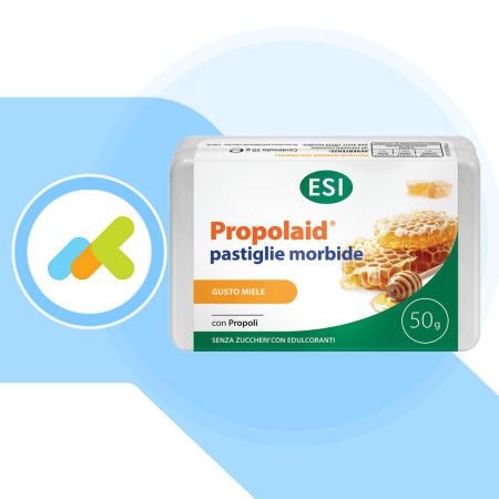 ESI Propolaid Caramelle Propoli e Miele | Gommose Svizzere per la Gola ad Azione Balsamica | 50g