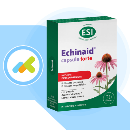 Esi Echinaid Capsule Forte| Integratore Naturale all'Echinacea | Stimola le Difese Immunitarie | 30 naturcaps