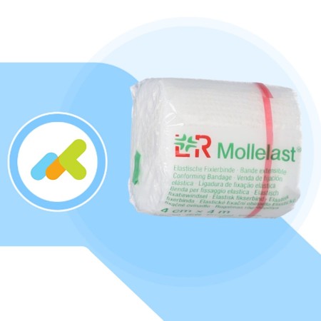 Mollelast – Benda Elastica di Fissaggio Traspirante per Medicazioni e Compressione Leggera 2