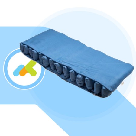 Materasso antidecubito Devimed Level 3 in fibra siliconata cava con fodera in cotone