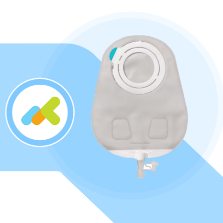 SenSura Mio Flex Sacca per Urostomia | Sistema Due Pezzi 35mm - 50mm Trasparente