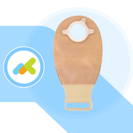 Natura+ Sacca Opaca per Ileostomia | Fondo Aperto con Sistema InvisiClose | 10 Pezzi