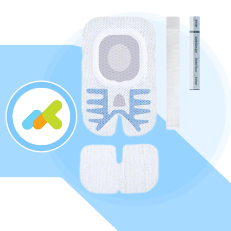 Sorbaview® Shield Medicazione e sistema di fissaggio integrato Small 6,4X10,2 cm con finestra