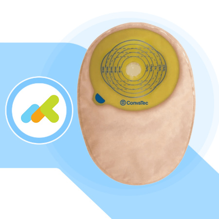 Esteem+ Sacca Stomia Monopezzo a Fondo Chiuso per Colostomia - Misura Standard