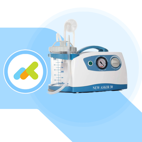 NEW ASKIR 30 | Aspiratore Chirurgico Elettrico per Uso Tracheale, Nasale e Orale