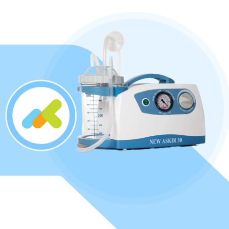 NEW ASKIR 30 | Aspiratore Chirurgico Elettrico per Uso Tracheale, Nasale e Orale NEW ASKIR 30 | Aspiratore Chirurgico Elettrico per Uso Tracheale, Nasale e Orale