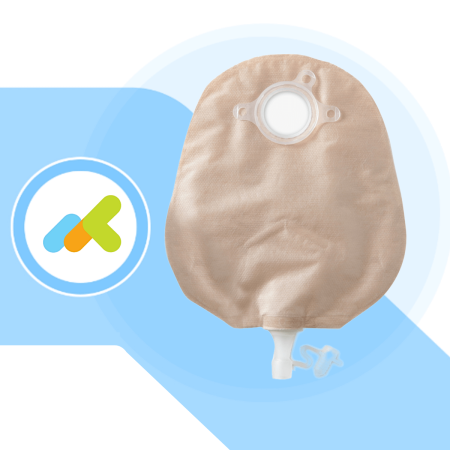 Natura+ Sacca per Urostomia con Soft Tap | Sistema Due Pezzi Trasparente | 10 Pezzi