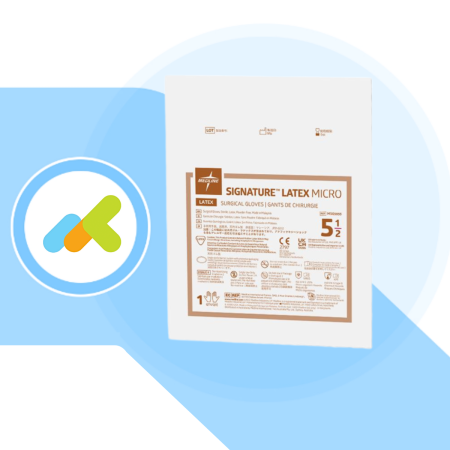 Signature Latex Micro |Guanti Chirurgici Sterili in Lattice Sottili | Estrema Sensibilità | 1 paio