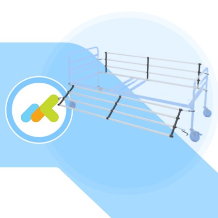 Sponde Letto 4 tubi – Sponde Laterali di Contenimento Abbassabili - 2 pezzi