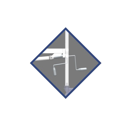 Letto articolato per degenza, con tre snodi a quattro sezioni e due manovelle Letto articolato per degenza, con tre snodi a quattro sezioni e due manovelle