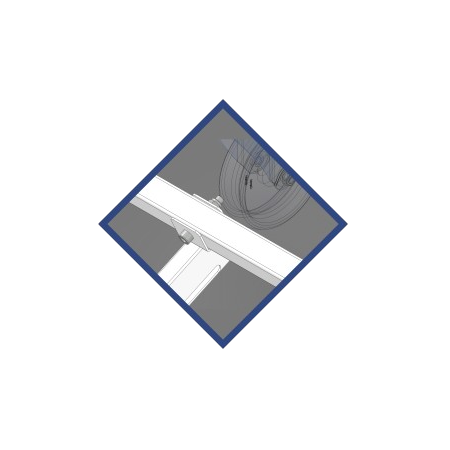 Letto articolato, tre snodi, quattro sezioni, due manovelle con ruote 2