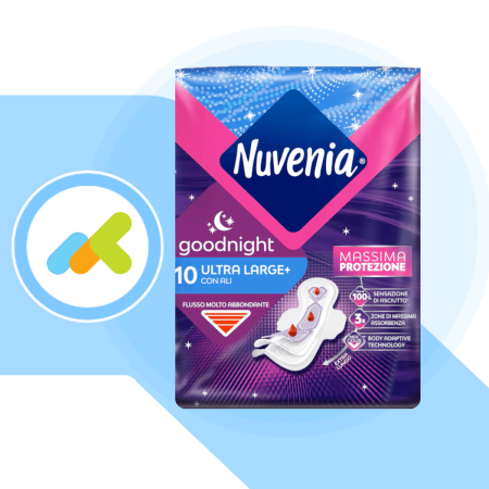 Nuvenia Goodnight assorbenti ultra lungo notte con ali 10pz