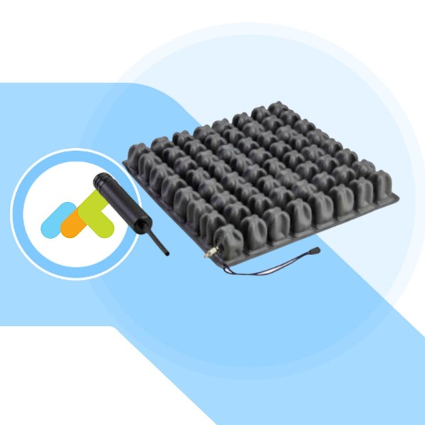 Cuscino Antidecubito ad Aria Cushion Air Demarta a Due Valvole in PVC h. 6 cm