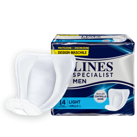 Lines Specialist Men Livello 1  Assorbenti per Incontinenza Maschile  14 pezzi Lines Specialist Men Livello 1  Assorbenti per Incontinenza Maschile  14 pezzi