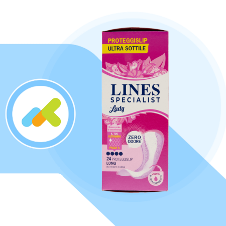 Lines Specialist Lady Ultra Mini 24 Pezzi: Assorbenti Femminili per Incontinenza Leggera