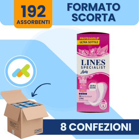 Lines Specialist Lady Ultra Mini  Assorbenti femminili per Protezione Quotidiana  24 pezzi 2